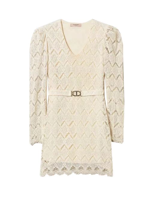 SHORT DRESS TWIN SET | 251TP240212140 DELICATE BEIGE